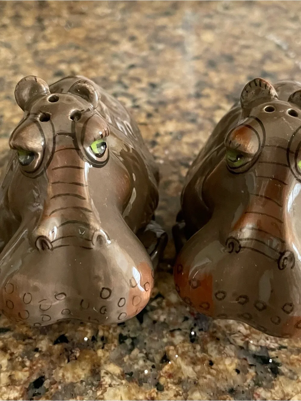Vintage ceramic hippopotamus